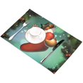 thumbnail image 4 of EREHome Joyeux Noël Set de Support de Plaque de Set de 6, Tapis de Table Protecteur 12x18 Pouces, 4 of 5