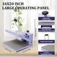 thumbnail image 2 of Heat Press, 16x20 Inch T-Shirts Heat Press Machine, Digital Sublimation Printer, High Pressure Heat Transfer Machine with 2-Layer Insulation Cotton for T-Shirts Pillows Bags, Black, 2 of 7