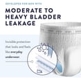 thumbnail image 2 of Prevail Dri-Fit Maximum Absorbency Men’s Incontinence Underwear, Small/Medium Trial Pack, 20-Count, White, 2 of 6