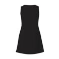thumbnail image 4 of Mohiass Robe d'Été Sans Manches à Col en V pour Femmes, Couleur Unie, Plage 2024, Robe Bohème Décontractée, Noir, TG, 4 of 7