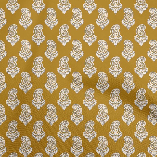 oneOone Velvet Gamboge Yellow Fabric Block Craft Projects Decor Fabric Printed By The Yard 58 Inch Wide