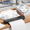 thumbnail image 4 of AMERTEER Thermal Printer Paper 8.5 X 11 Inch  Advanced Thermal Printing  Thermal Paper Compatible with D810 4 Pack, 4 of 8