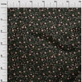 thumbnail image 3 of oneOone Cotton Silk Dark Rose Brown Fabric Florals Craft Projects Decor Fabric Printed By The Yard 42 Inch Wide, 3 of 4