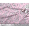 thumbnail image 2 of Soimoi Silk Fabric Leaves Decor Fabric Printed Yard 42 Inch Wide, 2 of 3