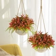 thumbnail image 3 of Artificial Morning Glory Home Decoration Red Red Plastic (1X Artificial Morning Glory), 3 of 5