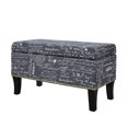 thumbnail image 4 of Sydney Grey Linen Storage Ottoman, 4 of 9