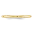 thumbnail image 4 of 10k Yellow Gold 2mm Half Round Wedding Ring Band Size 7.5 Classic, 4 of 9