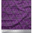 thumbnail image 1 of Soimoi Moss Georgette Fabric Floral Block Fabric Prints by Yard 42 Inch Wide, 1 of 3