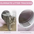 thumbnail image 4 of PawHut Grande Litière pour Chat, Bac à Litière pour Chat Fermé avec Couvercle, Rose, 4 of 10