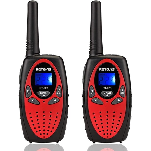 Retevis RT628 Walkie Talkies for Kids Handheld 2 Way Radios for Boys(Red, 2 Pack)
