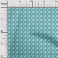 thumbnail image 2 of oneOone Georgette Viscose Turquoise Green Fabric Check Fabric For Sewing Printed Craft Fabric By The Yard 42 Inch Wide, 2 of 4