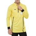 thumbnail image 4 of TOPTIE Chandail d'Arbitre Officiel de Soccer pour Homme à Manches Longues USSF Pro Uniforme-Jaune-m, 4 of 8