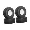 thumbnail image 3 of Milaget 4 Pieces RC Tires with Wheel Rim DIY Accessories for Ara550116 Crawler Model White, 3 of 9