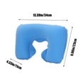 thumbnail image 3 of Housses d'Oreiller d'Extérieur,Housses d'Oreiller d'Extérieur,Oreiller de Voyage Confortable pour le Cou en Pvc Floqué Coussin en Forme de U pour l'Aviation Usage Extérieur à la Maison Oreiller Cervical Gonflable Portable avec Housse en Velours Doux, 3 of 9