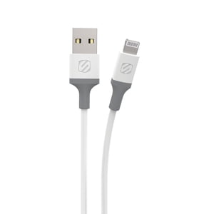 Scosche i34WG-SP Strikeline USB-A to Mfi Certified Lightning Charge & Sync Cable 4-ft. White