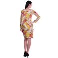 thumbnail image 3 of Moomaya Womens Full Sleeve Printed Midi Length Printed Bodycon Dress, 3 of 6
