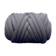 thumbnail image 2 of Chunky Yarn 500G Crocheting Bulky Chunky Yarn for Baskets Rug Making Throw Gray, 2 of 8
