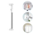 thumbnail image 2 of Punch Free Adjustable Clothesline Pole Closet Rod Cupboard Bar Telescopic Curtain Rod, 2 of 8