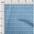 thumbnail image 2 of oneOone Viscose Chiffon Medium Blue Fabric Florals Craft Projects Decor Fabric Printed By The Yard 42 Inch Wide-FO, 2 of 4