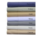 thumbnail image 2 of Abripedic Crispy Percale Pillowcases, 300-Thread-Count, 2PC Solid Pillow Cases Set, 100% Cotton, Standard, Celery, 2 of 2