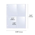 thumbnail image 2 of Trading Card Sleeves Pages 30 Pack, 4 Pocket Sheet Protectors for Baseball Sport Cards Top Loading Clear Plastic Card Holder, 2 of 5