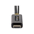 thumbnail image 4 of StarTech.com 1 Pieds (30cm) HDMI to DisplayPort Adapter, Active 4K 60Hz HDMI Source to DP Monitor Adapter Cable, USB Bus Powered, HDMI 2.0 to DisplayPort Converter for Laptops/PC - Supports HDR and Ultrawide Displays (128-HDMI-DISPLAYPORT) - Câble Adaptateur - HDMI, USB (Alimentation Uniquement) Mâle vers DisplayPort Femelle - 1 Pi - Gris, Noir - Actif, 4K60Hz (3840 x 2160) support, 4 of 6