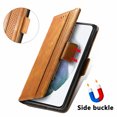 thumbnail image 2 of Case for Samsung Galaxy S21 FE 5G Cover Leather Wallet Folio Case Book Design Flip Magnetic Closure - Yellow, 2 of 5