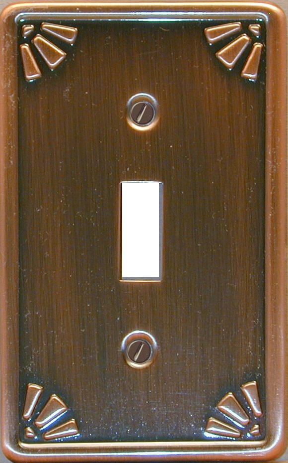 Interrupteur plaqué bronze studio d'Atron Electro Industries