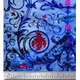 thumbnail image 3 of oneOone Polyester Lycra Fabric Dot|Swirl & Floral Panel Printed Craft Fabric BTY 56 Inch Wide, 3 of 3