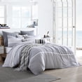thumbnail image 2 of Swift Home Ensemble housse de couette en gaze à rayures teintes en fil 100 % coton, texturée, Double/Grand lit, Gris, 2 of 8