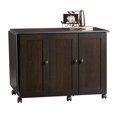 thumbnail image 1 of Pemberly Row Engineered Wood Craft and Mobile Sewing Cart in Cinnamon Cherry, 1 of 9