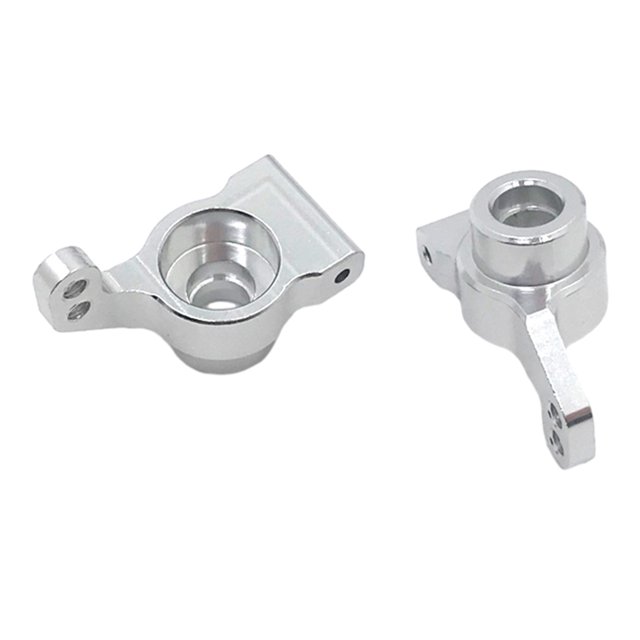 mmirethe RCGOFOLLOW Aluminum Alloy Rear Hub Carrier RC Upgrade Part Rear Hubs For 1/14 Wltoys 144001 RC Car Part RC Car Accessories Silver