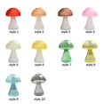 thumbnail image 2 of Frosted Red Mushroom Vase Yellow Brown Stable For Home Living Room Creative Glass Crafts Decor, 2 of 21