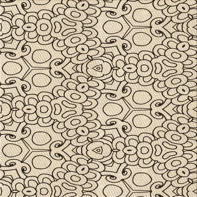 Ahgly Company Tapis d'Intérieur Lavable à la Machine, Carré, Transitionnel, Brun, Tapis de Zone, 7 Pieds Carré