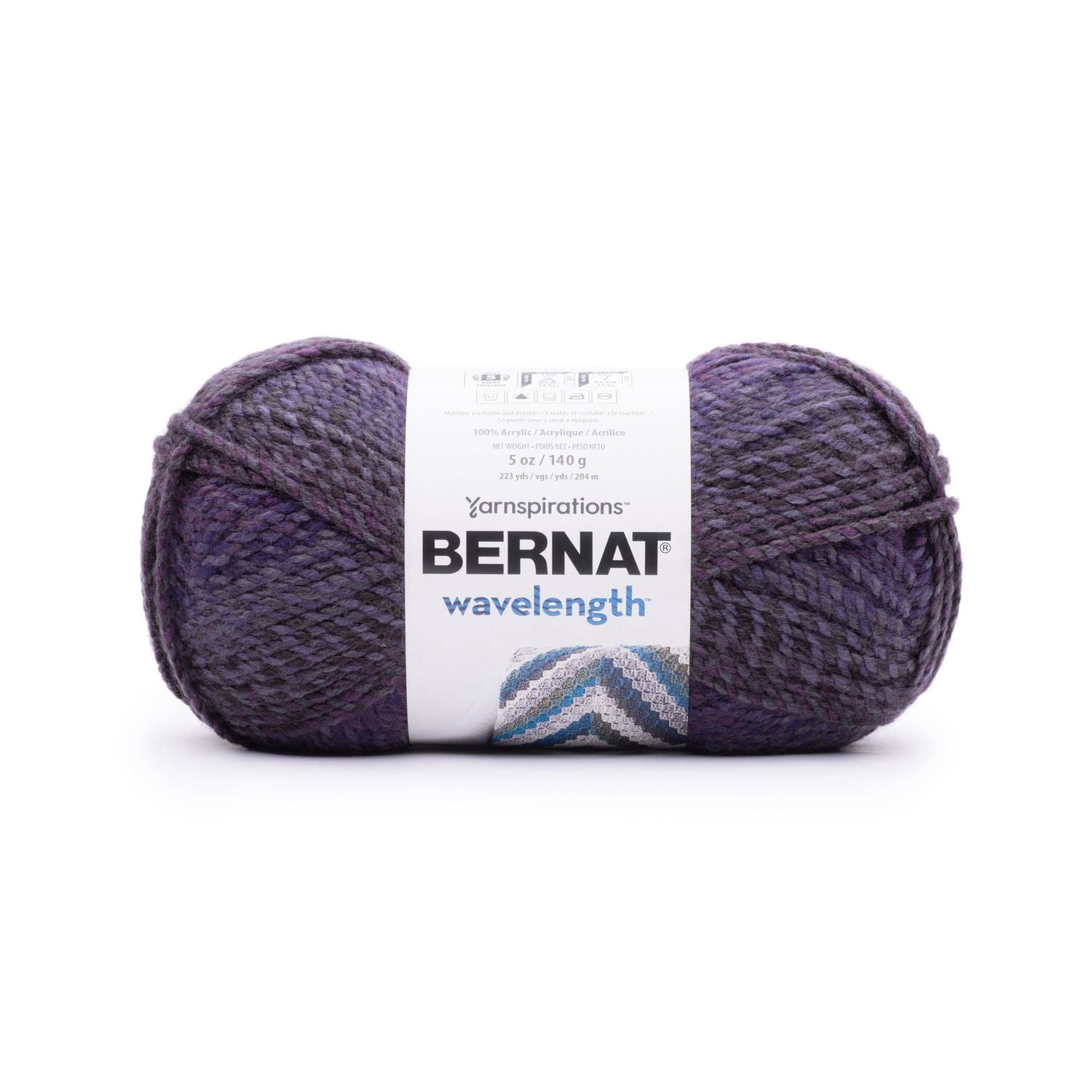 Bernat® Fil Longueur d'Onde™, Acrylique #5 Volumineux, 5oz/140g, 223 Yards