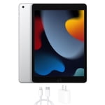 Restored Apple iPad 9 10.2"" Tablet, 2021, 64GB, Wi-Fi and Cellular, Silver (Refurbished)