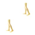 thumbnail image 1 of QualitChoice 1 Paire de Chaussettes Hautes pour Femmes 52 cm Style Preppy Jaune Vif 2Set, 1 of 6