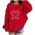 thumbnail image 3 of MKOSPLRT Chandail à Col Rond Enfant Cœur Manches Longues Joyeuse Saint-Valentin Chandails Manches Longues Amour Graphique Chandail à Enfiler Hauts 1-13a, 3 of 6