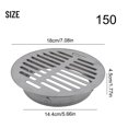 thumbnail image 4 of MYG pour Couvercle de Drain de Plancher en Acier Inoxydable Rond, Drainage de Toit de Balcon, Anti-Obstruction, Grand Déplacement, Capuchon de Tuyau de Pluie pour Jardin Extérieur, Tuyau en PVC, Installation Facile Ø150 mm, 4 of 10