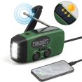 thumbnail image 1 of EIGTHTAIL Emergency Radio  Solar Hand Crank Self-Powered Weather Radio with 2000mAh Rechargeable Battery  Bright LED Flashlight  for Household Emergency  Outdoor Survival, 1 of 7