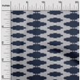 thumbnail image 1 of oneOone Georgette Viscose Fabric Plus Sign Kasuri Print Fabric By Yard 42 Inch Wide, 1 of 4