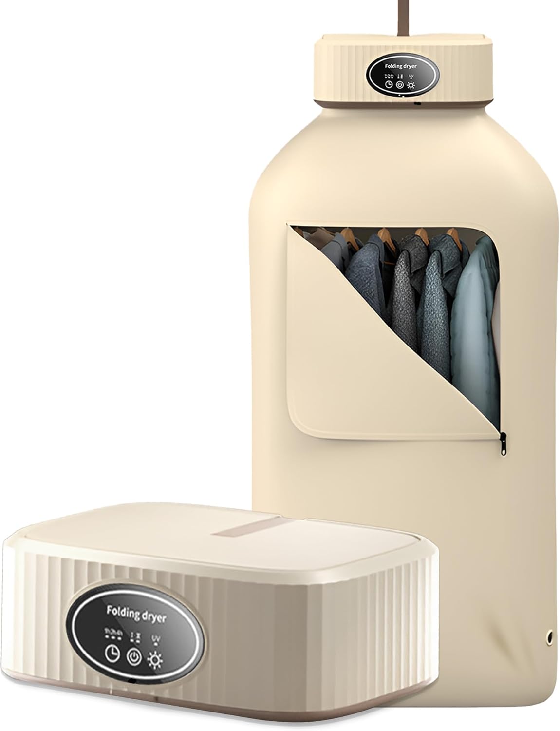 LTVo Portable Clothes Dryer - Upgraded 2.0 Portable Dryer for Apartment, RV, Travel- Easy to Use Mini Dryer with Dryer Bag for Underwear, Baby Clothes,Delicate Garments
