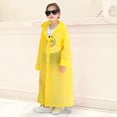 thumbnail image 2 of MIASHUI Kids Rain Poncho Reusable Toddler Raincoat Waterproof Rain Jacket,Yellow,One Size, 2 of 4