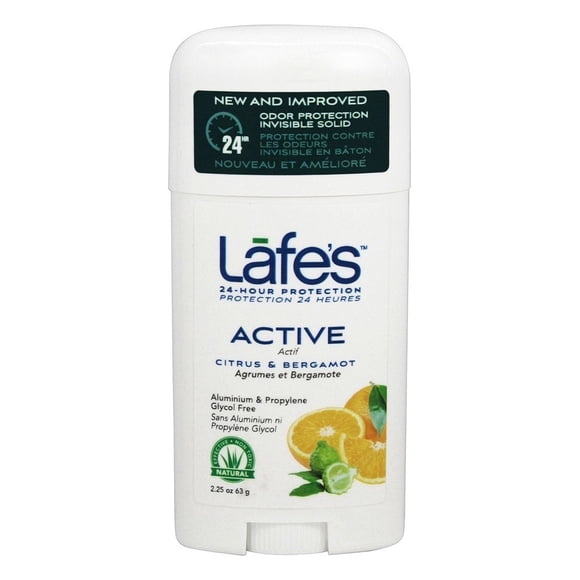 Lafe's - 24-Hour Protection Deodorant Stick Active Citrus & Bergamot - 2.25 oz.