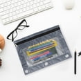 thumbnail image 4 of Dvruxg 2 Pcs Trousse à Crayons, Trousse à Crayons Trois Trous avec Fermeture Éclair Unique, Sac de Rangement de Documents en PVC Transparent, Grande Capacité Trousse à Crayons avec Fermeture Éclair, Trousse à Crayons Transparente, 4 of 5