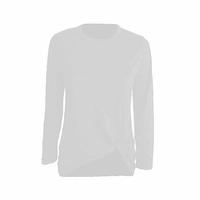 CEHVOM T-Shirt Patchwork Imprimé Manches Longues Col Rond Décontracté pour Femmes Printemps Automne Liquidation