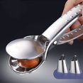 thumbnail image 1 of Oleegame 1PC Kitchen Utensils Set Clip Metal Sheller Nut Walnut Quick Pliers 2 In 1 Opener Chestnut Kitchen Dining Bar Silver, 1 of 7
