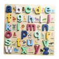 thumbnail image 1 of HILABEE Wood Pegged Puzzle Board Educational Toy Bright Color Children's Alphabet Puzzle lowercase letters, 1 of 9