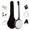 thumbnail image 1 of Costway 5 String Geared Tunable Banjo 24 Brackets Closed Back Remo Head w/ Case, 1 of 10