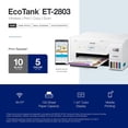 thumbnail image 2 of Epson EcoTank ET-2803 Wireless Color All-in-One Cartridge-Free Supertank Printer with Scan and Copy, 2 of 7